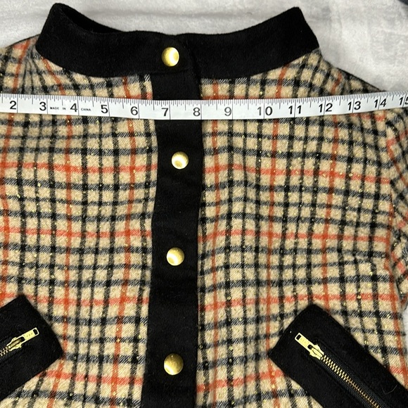 Lauren Moffatt Women’s Plaid Wool Jacket Blazer XSmall - Picture 10 of 12